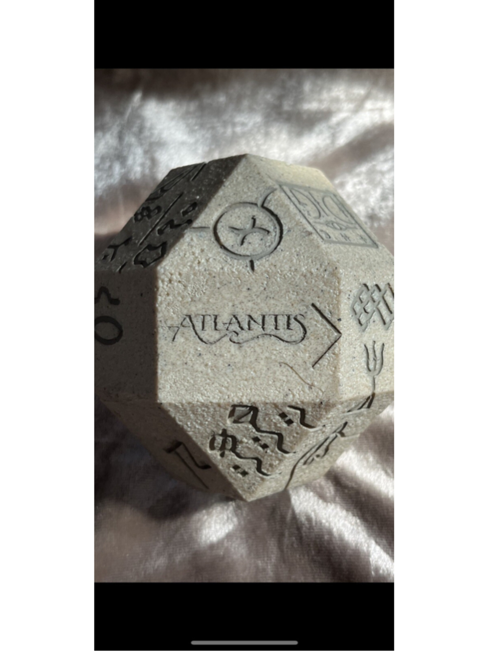 STONE ATLANTIS PAPERWEIGHT VERY COOL HARD TO FIND SEE ALL PHOTOS